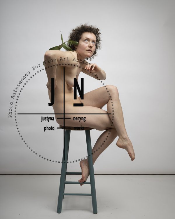 Alice seated/white