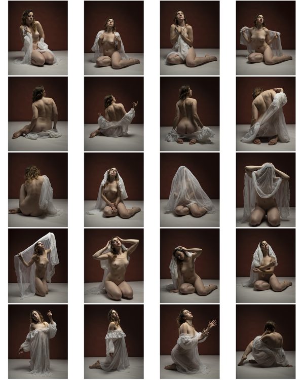 Carly seated /white gown II - Image 2