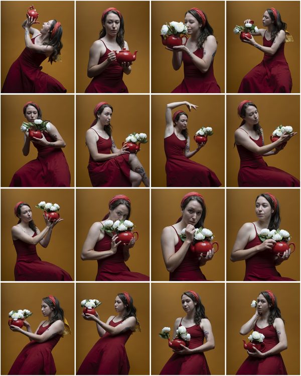 Daelyn with red teapot /16 shots - Image 2