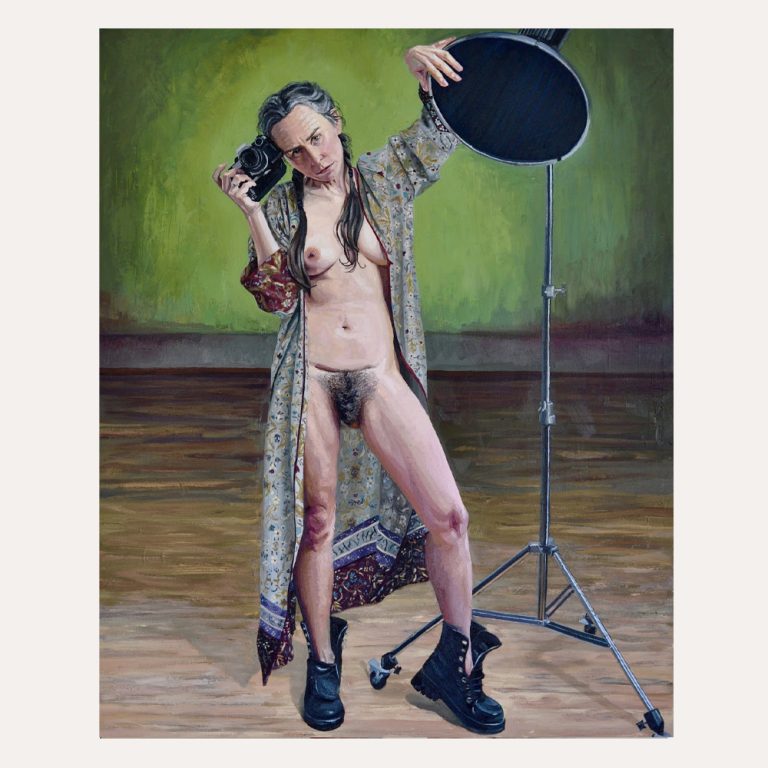 Portrait of the artist by Peter Bustin